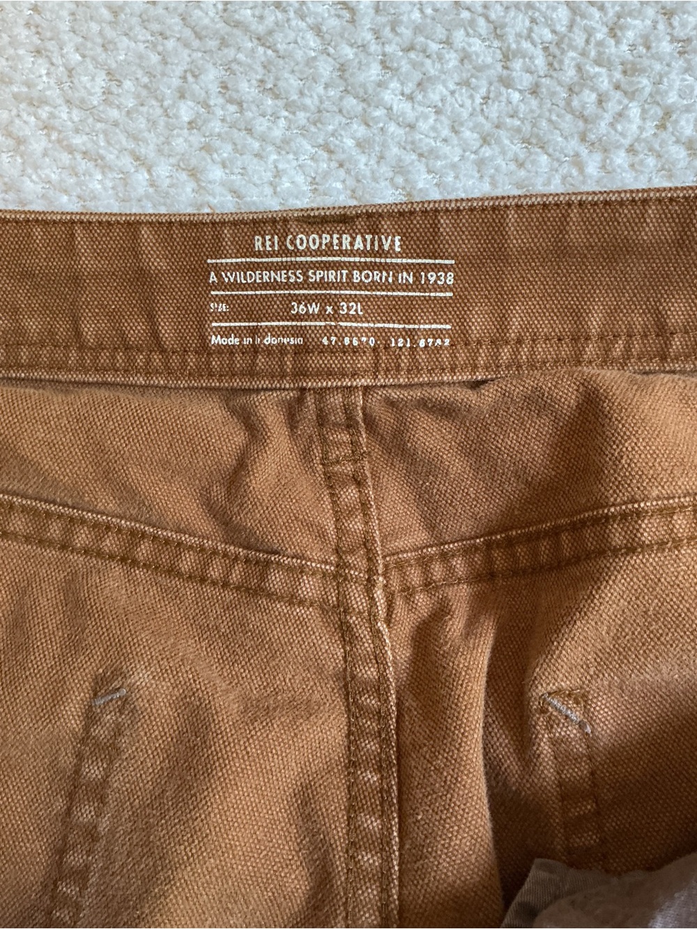 REI Cooperative Tan Canvas Chinos